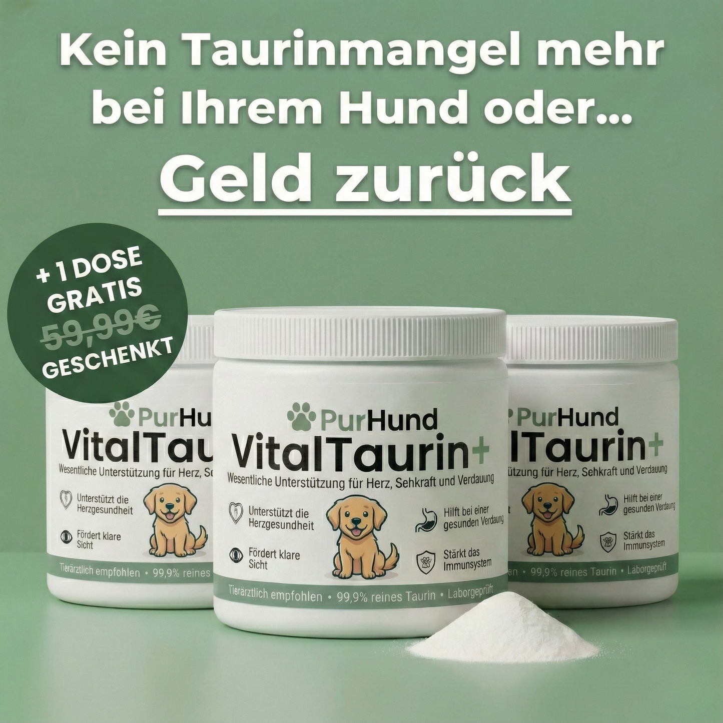 VitalTaurin+ – Die Nr. 1 Empfehlung von Tierärzten